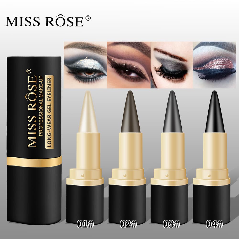 MISSROSE cross -border waterproof eyeliner Eyeliner matte quick -drying eyeliner single head rich eyeliner pens
