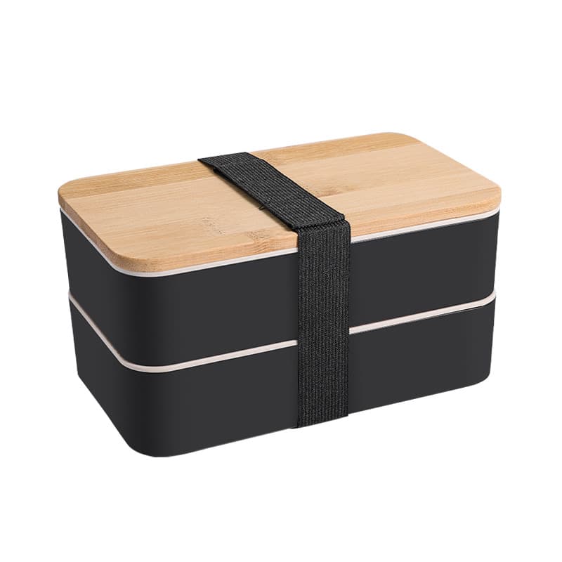 Japanese lunch box, double-layer plastic банка для хранения for students 1