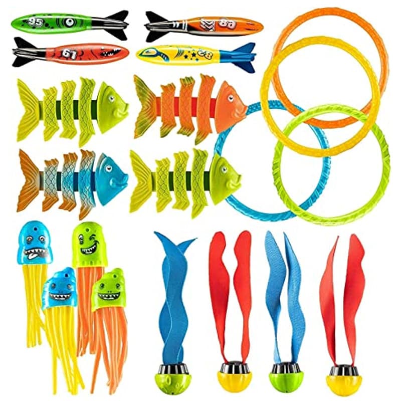 (Cross-border trading), children's toy play in water, swimming pool, shark, set, diving 2