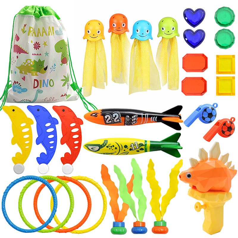 (Cross-border trading), children's toy play in water, swimming pool, shark, set, diving 5