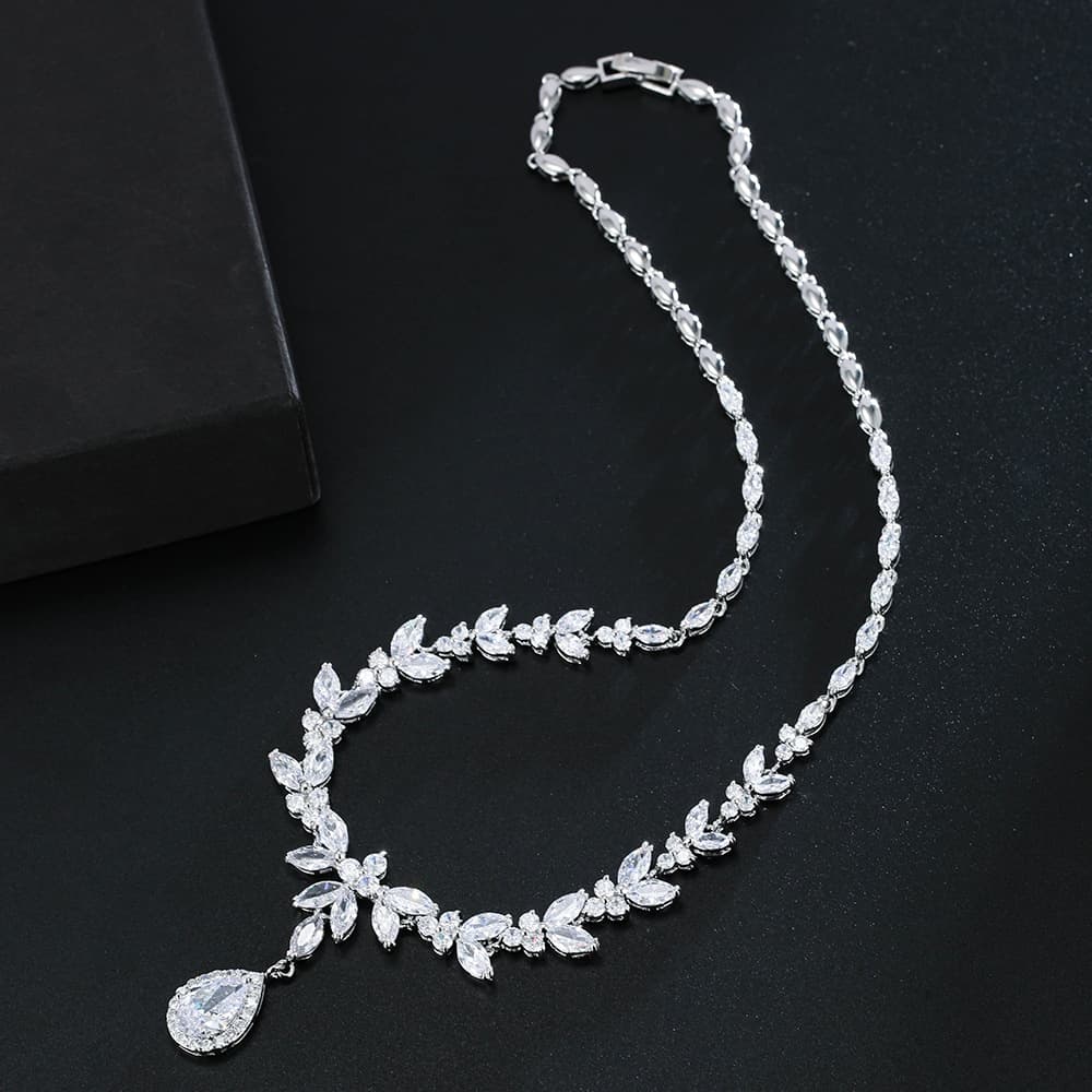 Fashionable set for bride, accessory, jewelry, European style, for bridesmaid, direct factory sales 3
