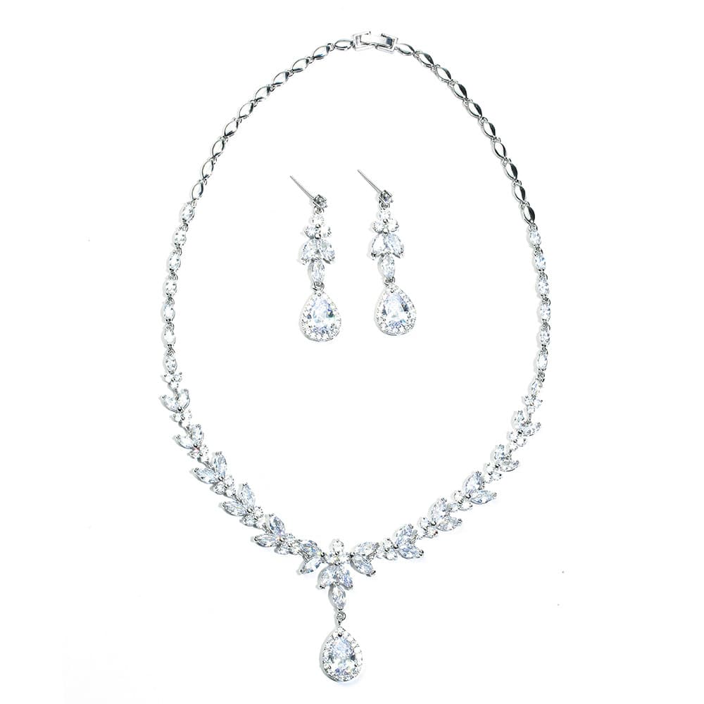Fashionable set for bride, accessory, jewelry, European style, for bridesmaid, direct factory sales 5