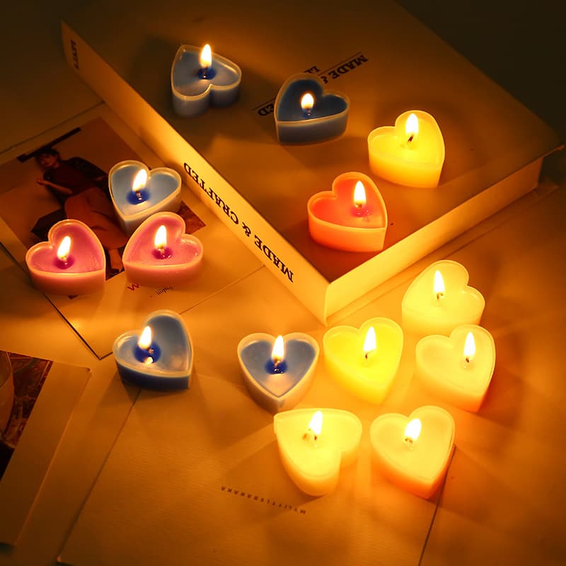 (Wholesale), plastic candle for St. Valentine's Day 1