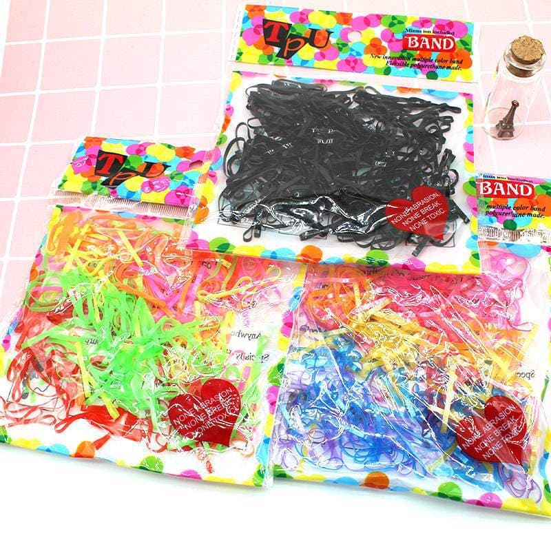 Children's disposable hair rope, hair accessory, pack, base rubber rings, material 1