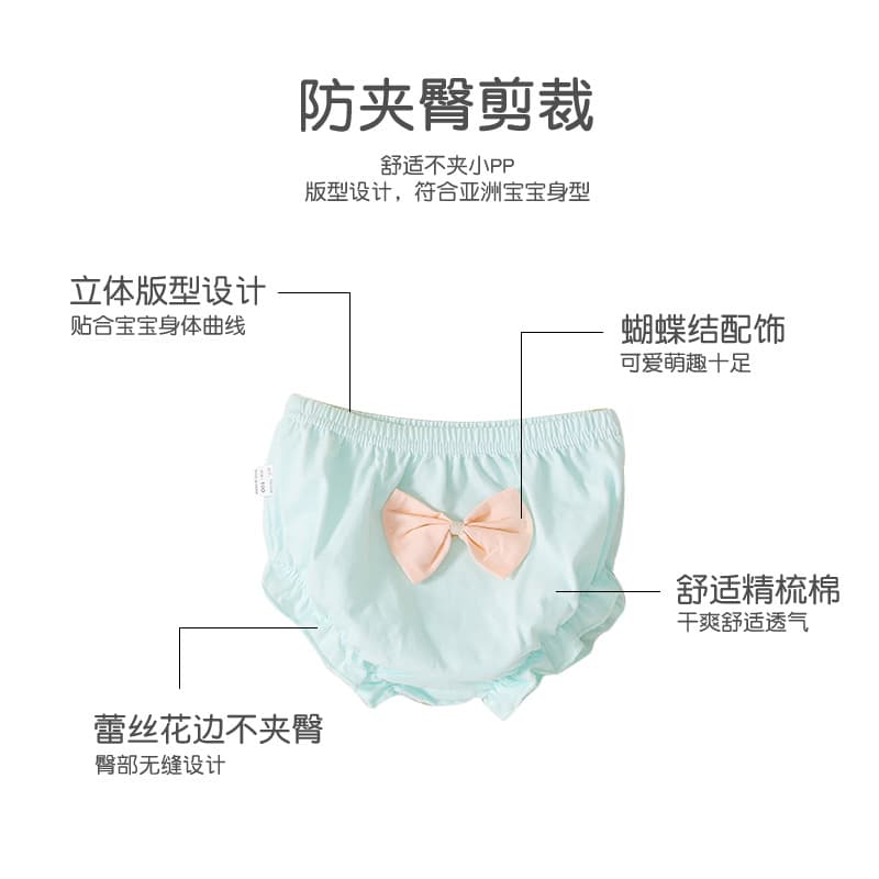 (Wholesale), summer cotton underwear, children's trousers girl's 3