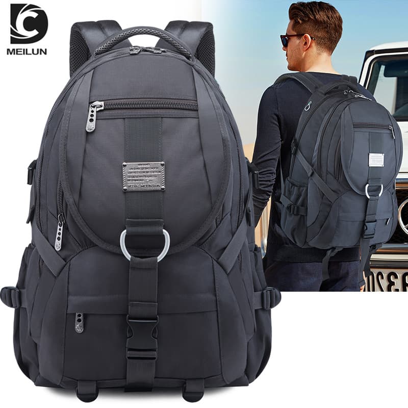 Big capacious travel backpack, durable school bag, oxford cloth 2