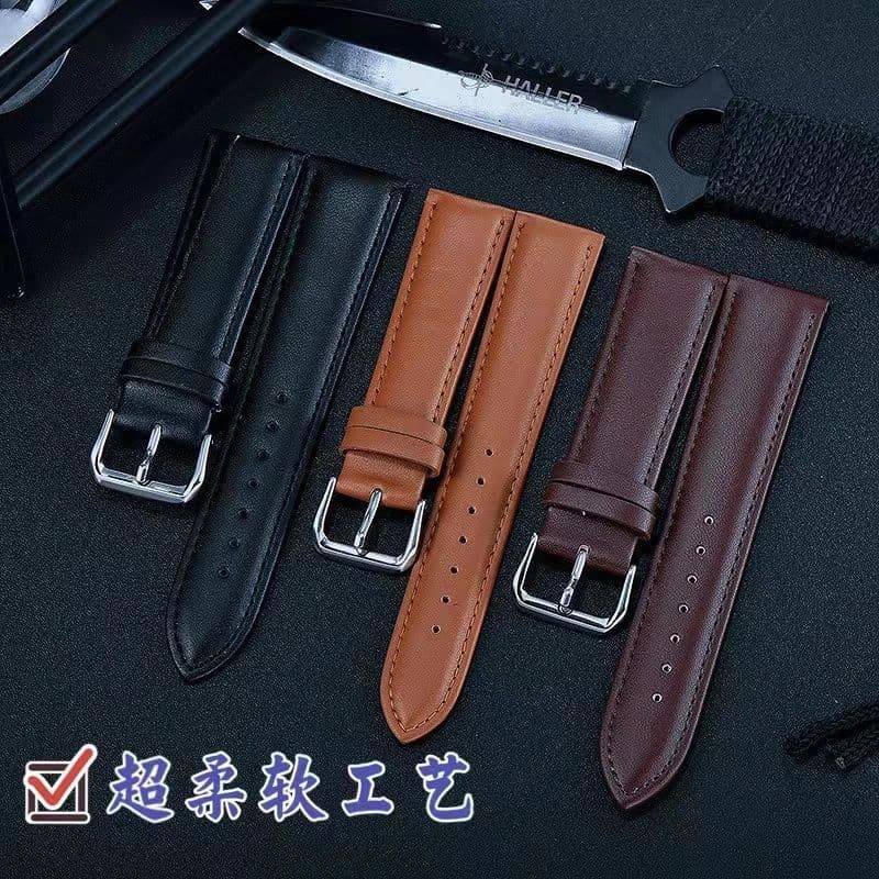 Soft universal high-end comfortable breathable watch strap for men and women, genuine leather 3