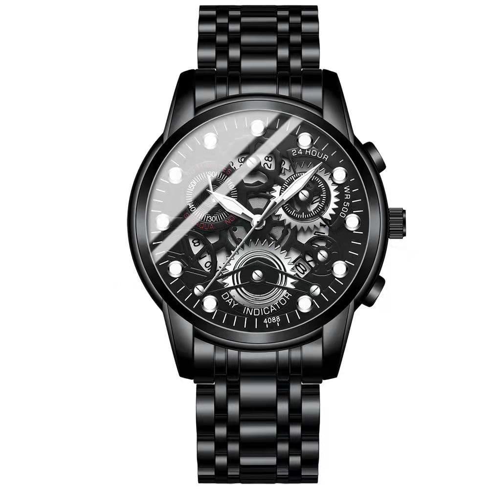 Waterproof quartz watch, steel belt, fully automatic 2
