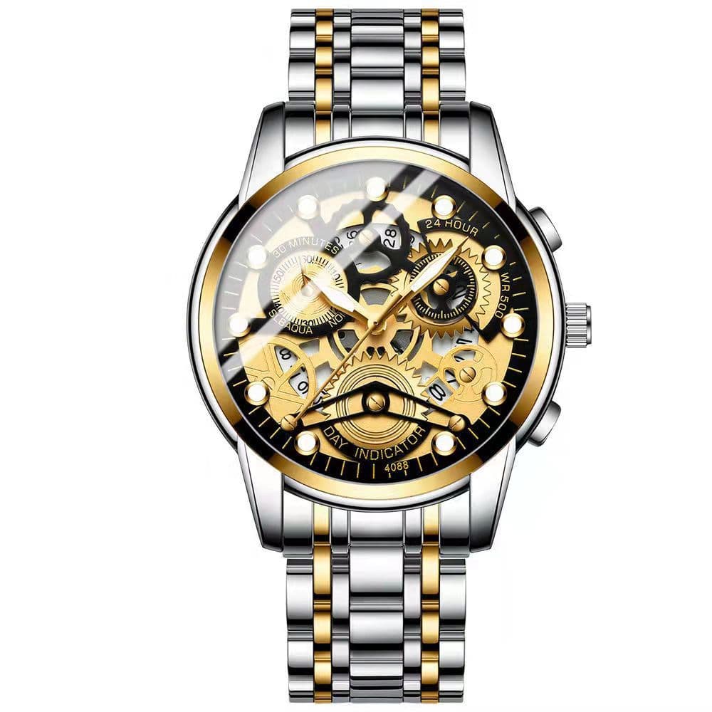 Waterproof quartz watch, steel belt, fully automatic 3