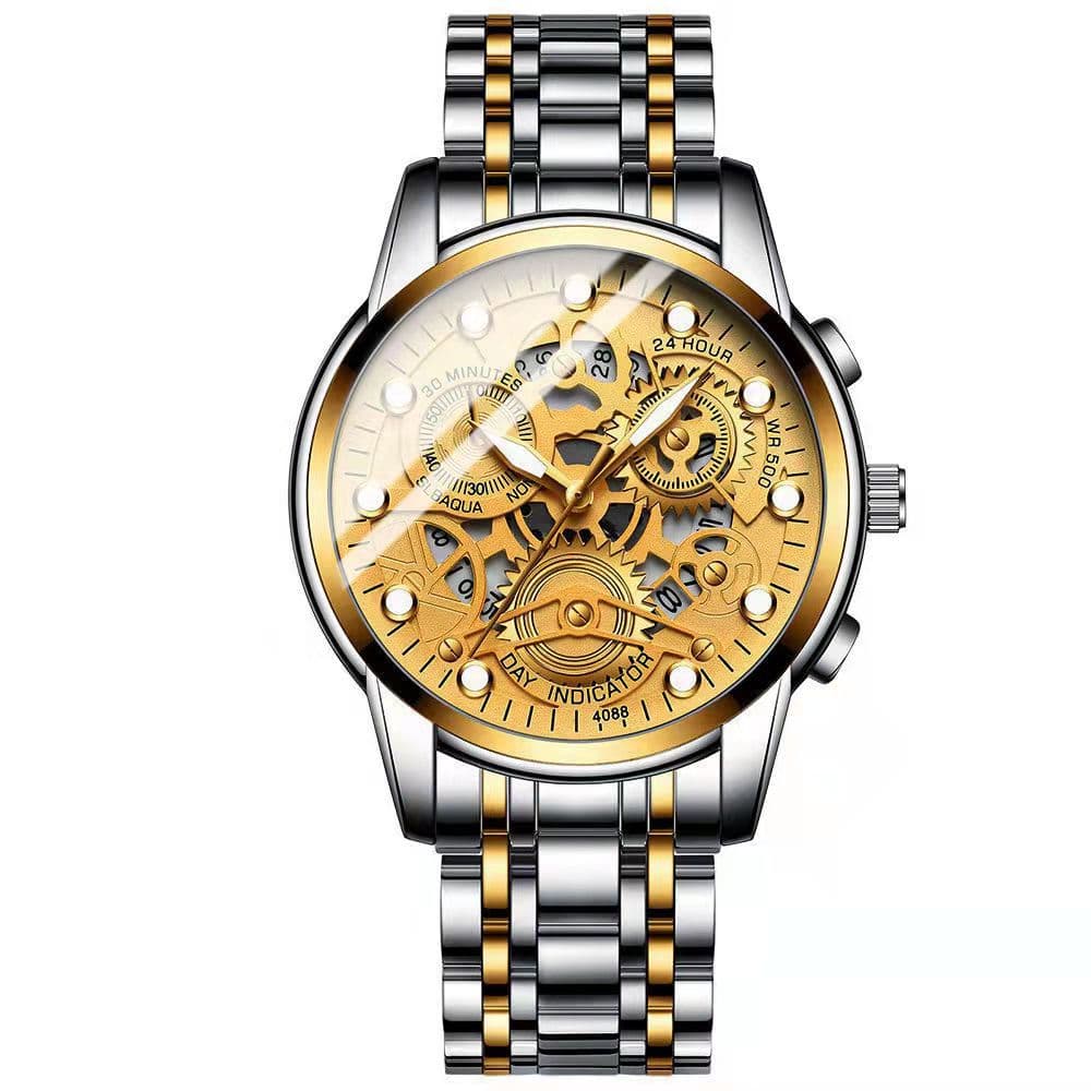 Waterproof quartz watch, steel belt, fully automatic 4