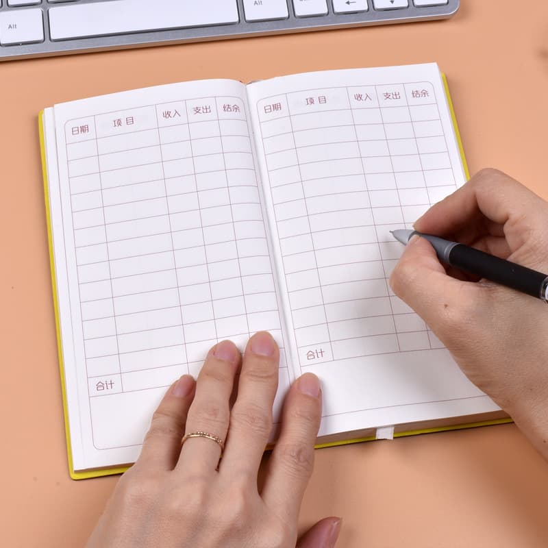 A6 thickened family finance notebook small portable account book living income and expenditure detailed accounting book expense book 4