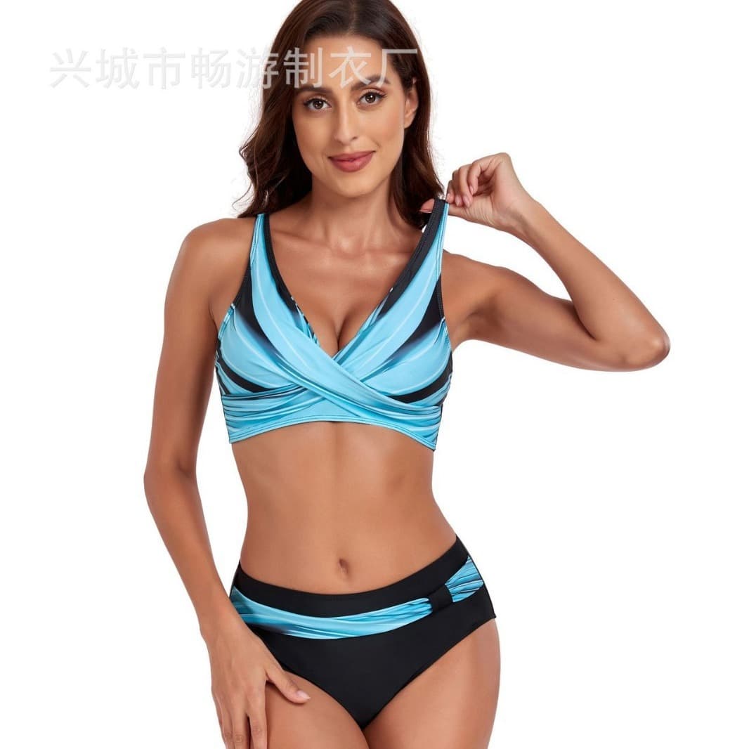(Cross-border trading), fresh split sexy swimwear, 2022 collection, European style 4