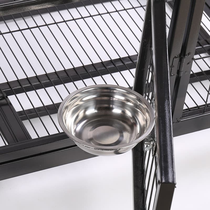 Pet bowl dog bowl cat bowl cat food bowl dog bowl feeder dog cage cat cage hanging bowl pet food bowl stainless steel 2