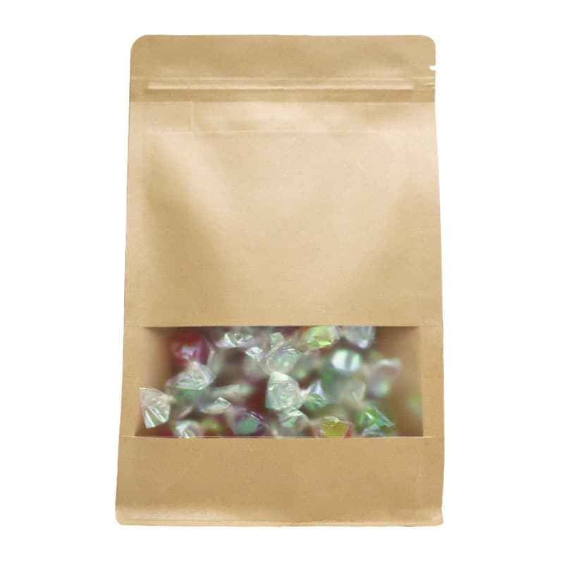 Food Grying Fruit Cats and Dog Grain Bags Transparent Seal Coward Cowcord Packing Plastic Opening Window Eight Side Seal Independent Bags 6