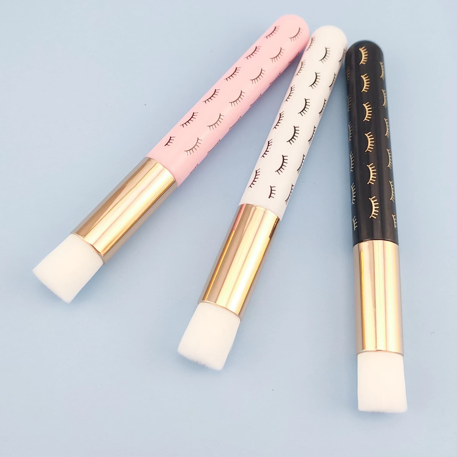 Cosmetic mousse for eyelashes for nasal washing for extension, brush 3