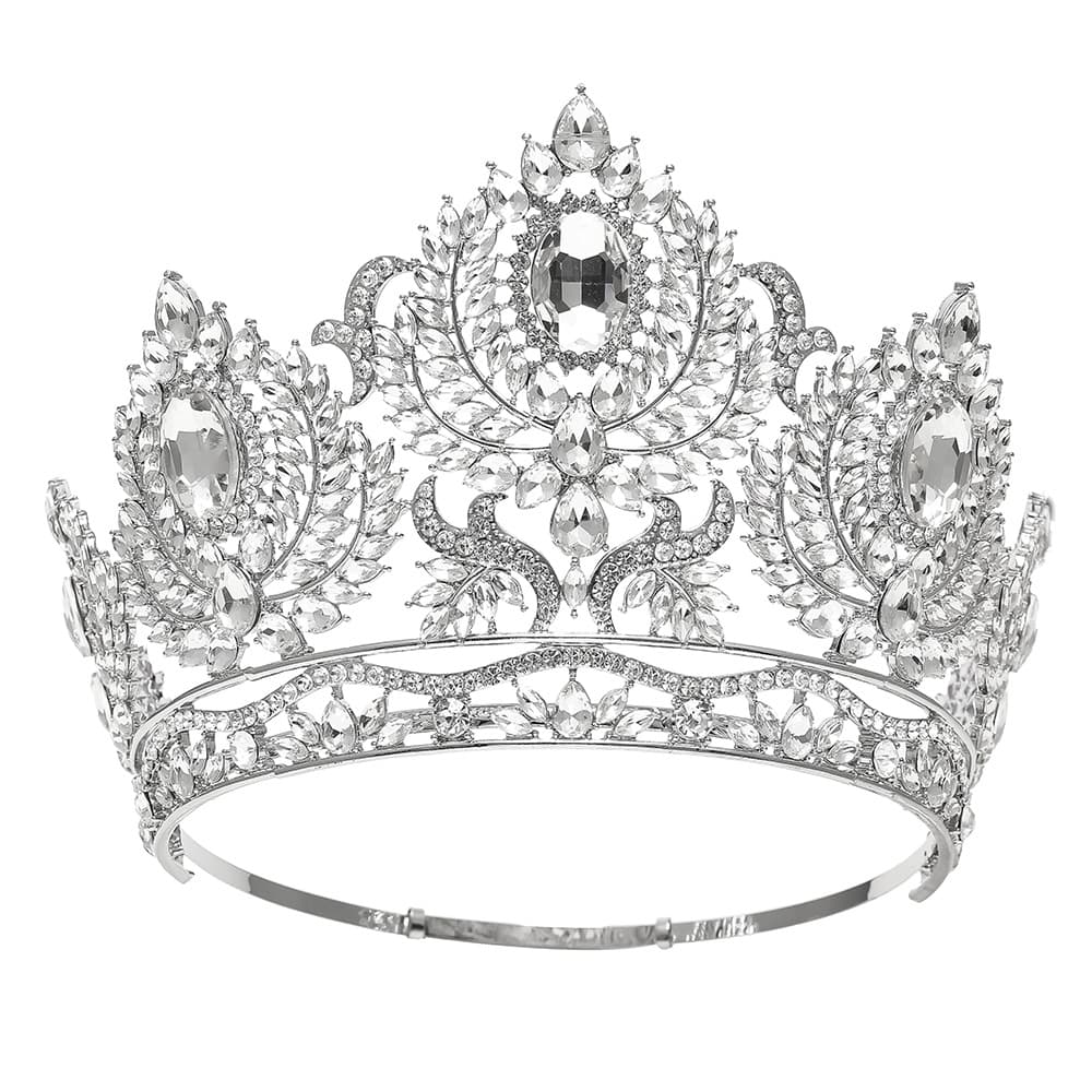 Big hair accessory for bride, high-end crown, European style 4