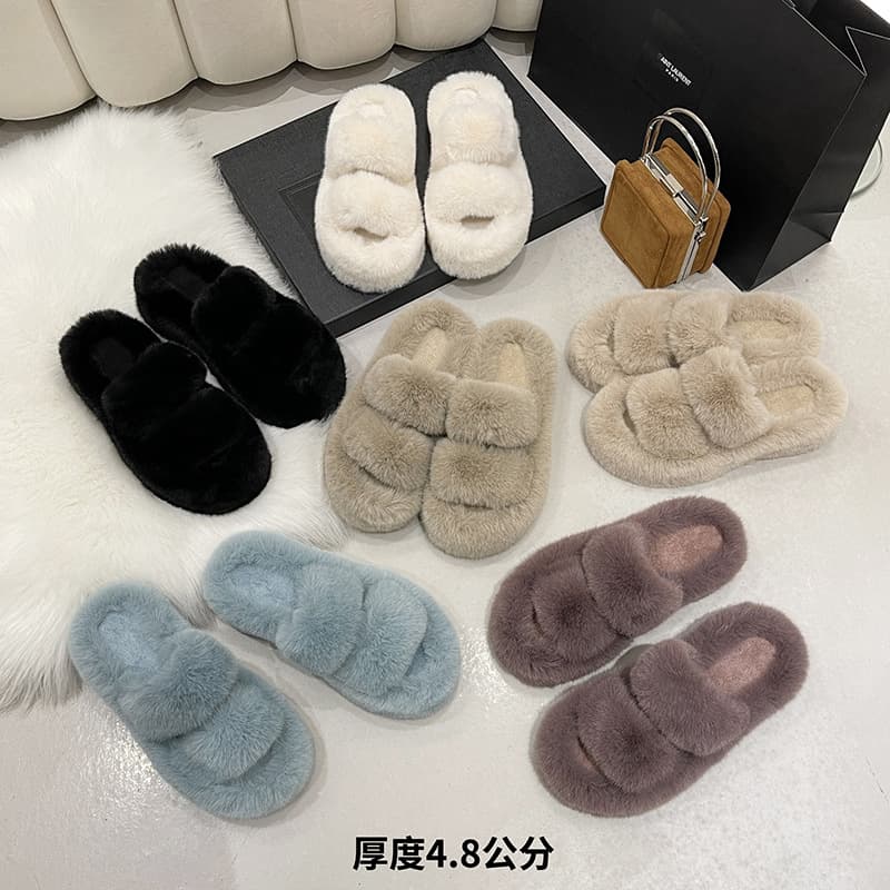 (Cross-border trading), (Wholesale), demi-season fashionable universal women's slippers platform, heel height 5 cm, suitable for outdoor wear, 2022 collection 4