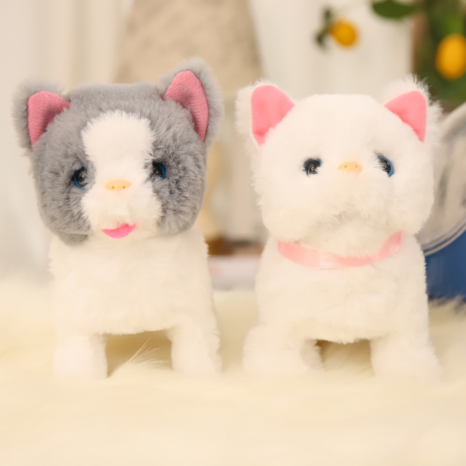 Electric plush realistic robot dog, toy, Tamagotchi, kitten 3