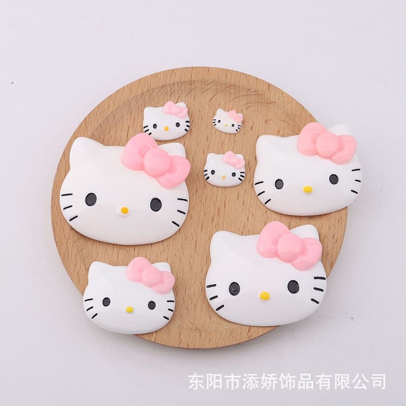 Hello kitty, cream storage box, cosmetic phone case, accessory, fridge magnet, DIY