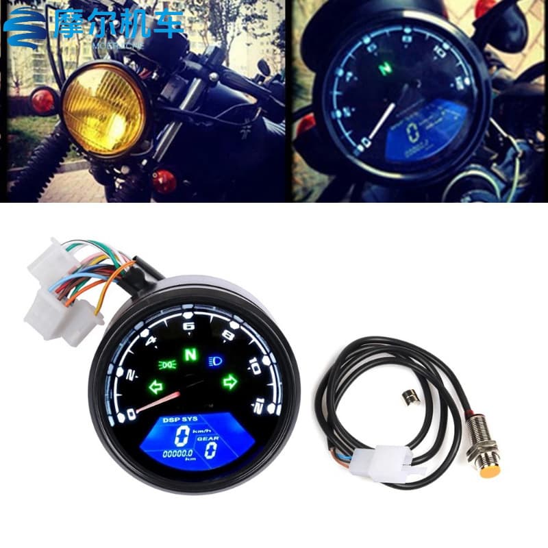 Harley motorcycle meter Baboon LCD meter motorcycle odometer tachometer speedometer LCD oil meter 1