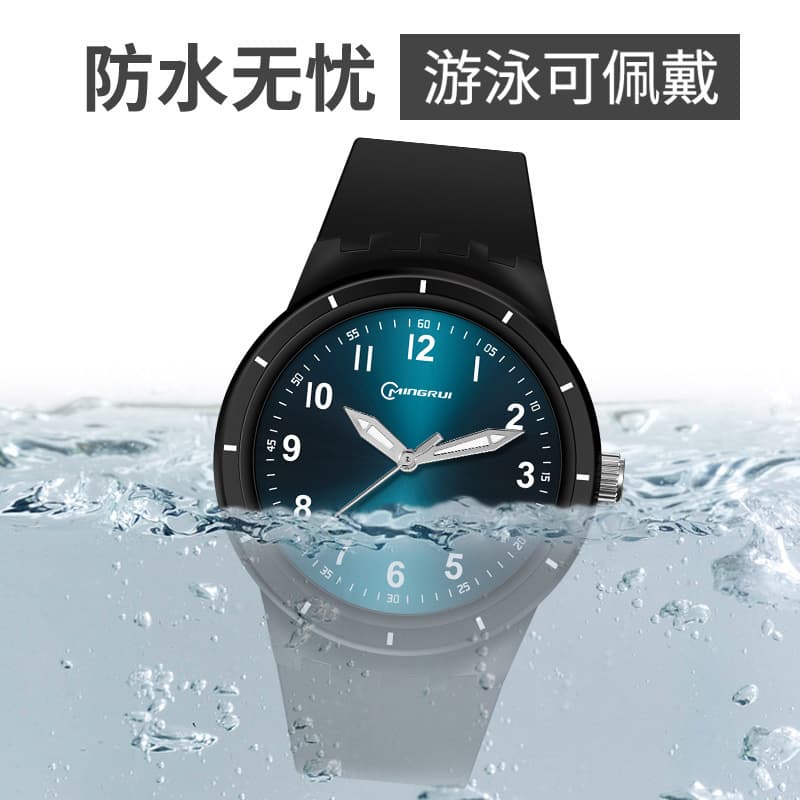 Trend summer swiss watch for students, waterproof sports quartz watches for swimming, official product, for secondary school 3