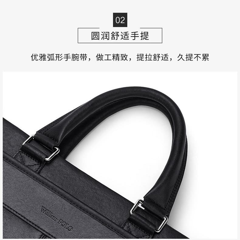Business laptop, leather bag strap, high-end, business version, genuine leather 3