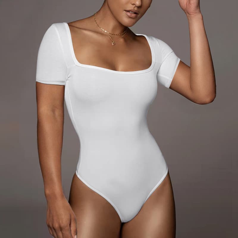 (Cross-border trading), (Wholesale), summer overall, sexy bodysuit, European style, tight, square neckline 4