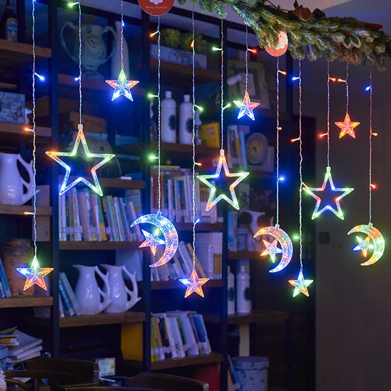 LED star lights, small colored lights, flashing lights, string lights, baby's breath, bedroom decoration, birthday arrangement, light strips indoor 8