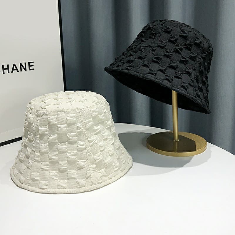 Summer lady hat shading sunscreen fisherman hat bucket hat lace bubble gum lady wild fashion hood 4