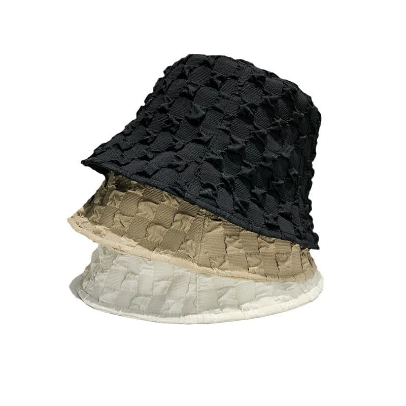 Summer lady hat shading sunscreen fisherman hat bucket hat lace bubble gum lady wild fashion hood 5