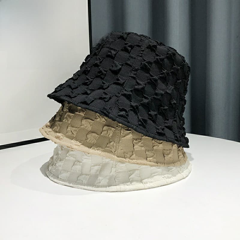 Summer lady hat shading sunscreen fisherman hat bucket hat lace bubble gum lady wild fashion hood
