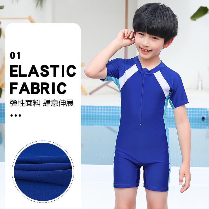 (Wholesale), children's smooth quick dry swimwear, set for boys for swimming, sun protection 2