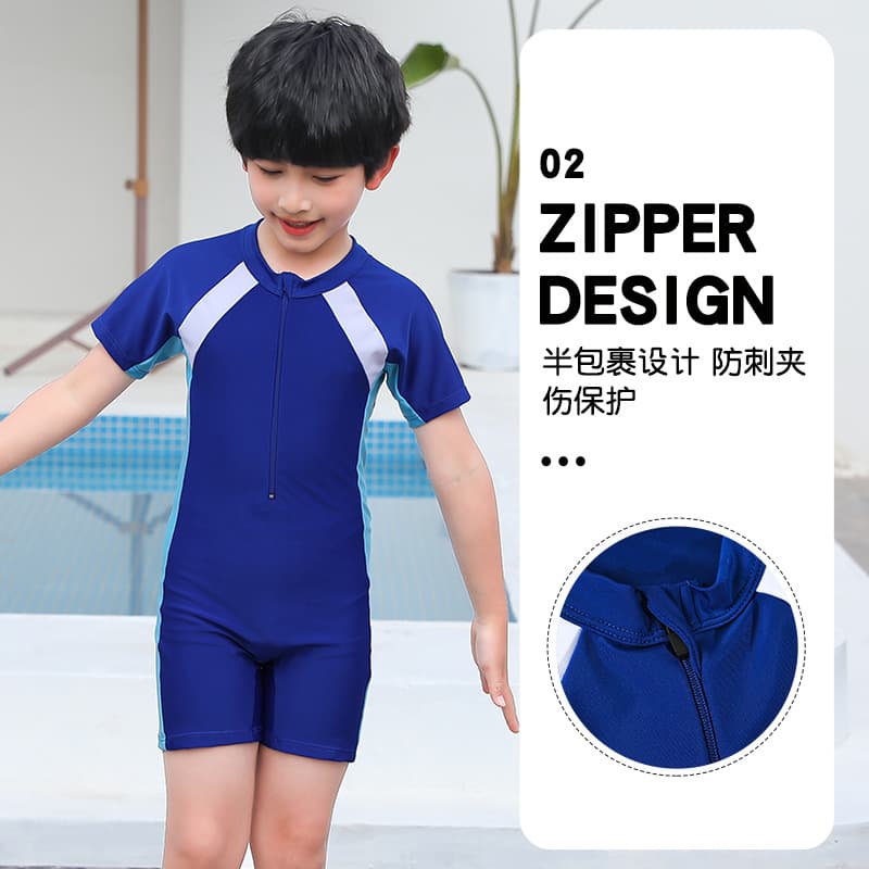 (Wholesale), children's smooth quick dry swimwear, set for boys for swimming, sun protection 3