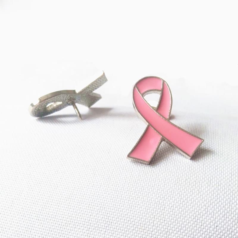 Factory direct selling pink love silk ribbon chest needle -proof milk adenocarcinoma AIDS conscious micro -chapter clothing school bag accessories 2
