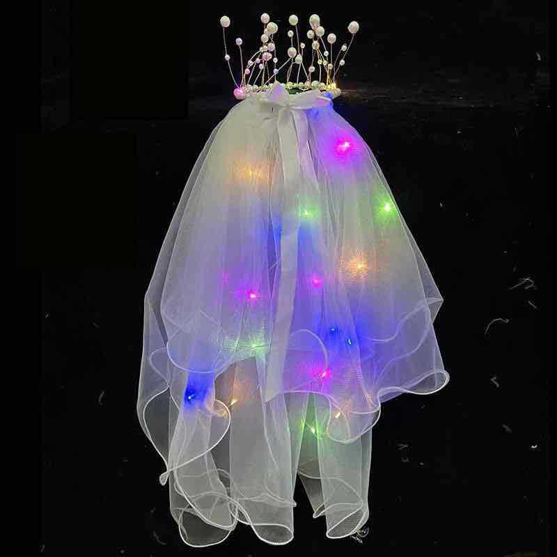 Bride's Liu Crown Sending Bald Type Net Red Photo Proper Children's Certificate with Lantern Double -Layer Varley Wholesale 4