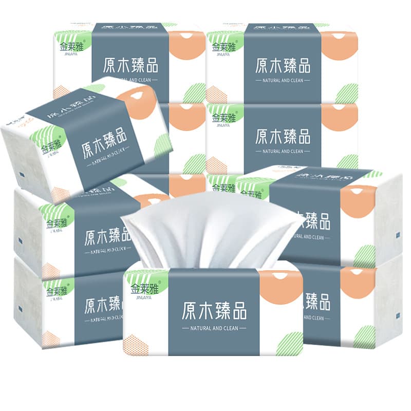 Whole box of 30 packs of virgin wood pulp tissue paper wholesale affordable napkin paper family pack tissue paper manufacturer 5