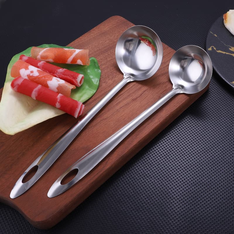 201 stainless steel soup soup shell shell leakage hot pot spoon spoon filtering spoon kitchen cooking utensils thicker 2