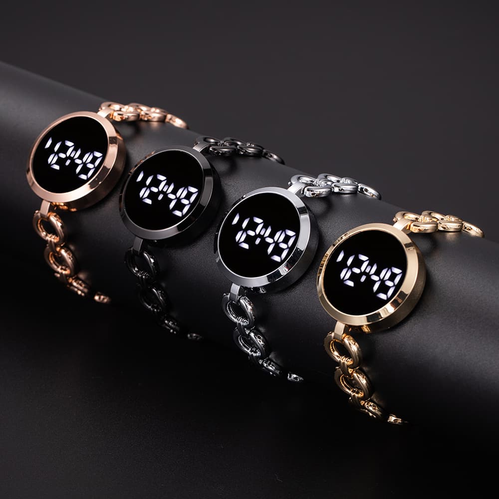 Fashionable small watch, steel belt, electronic bracelet, women's style, simple and elegant design 2