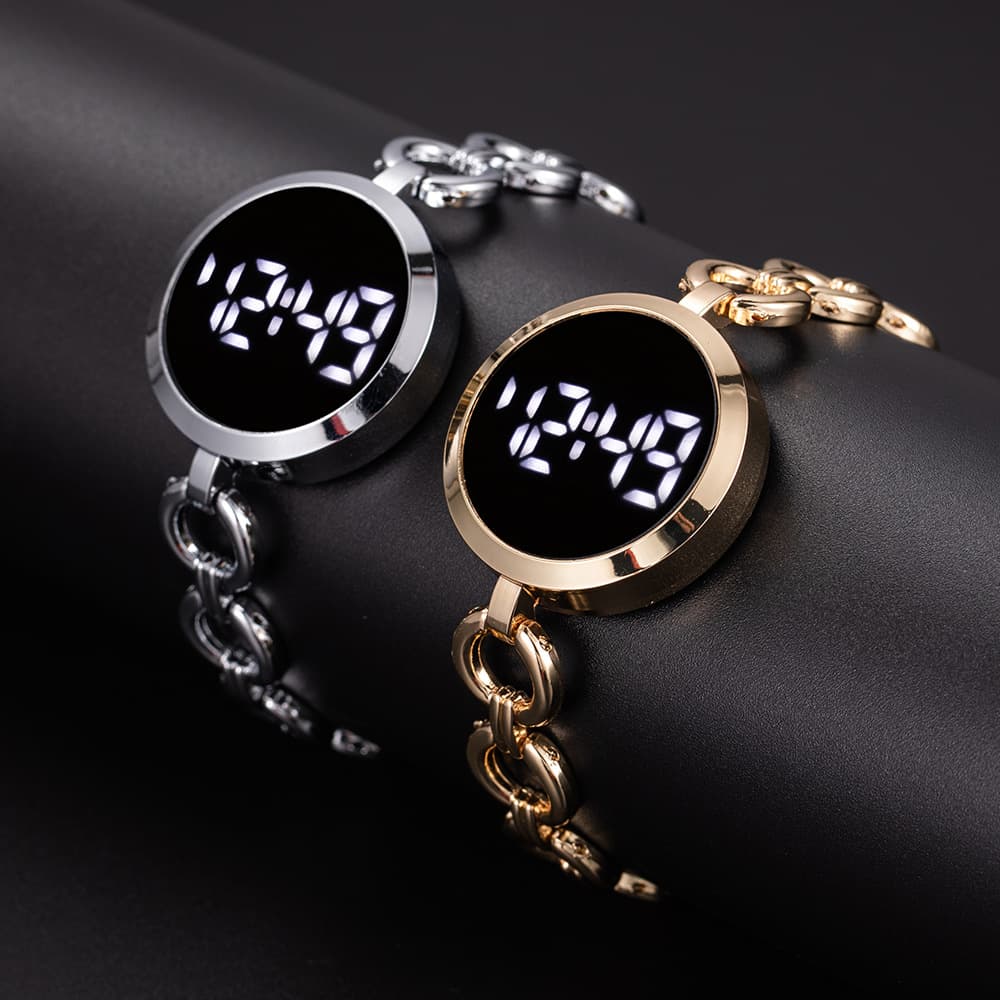 Fashionable small watch, steel belt, electronic bracelet, women's style, simple and elegant design 3