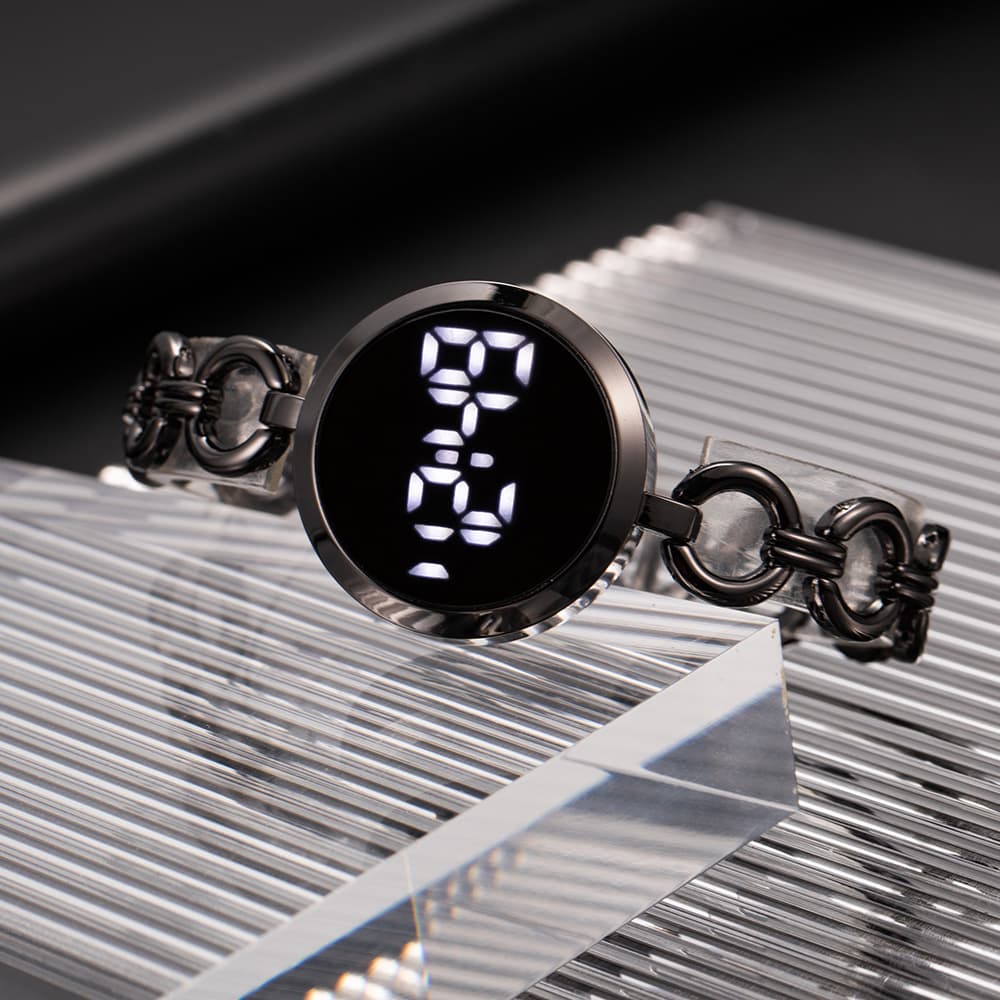 Fashionable small watch, steel belt, electronic bracelet, women's style, simple and elegant design 4