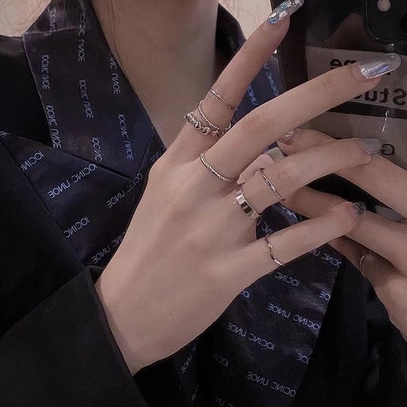 Brand ring, Korean style, simple and elegant design, for beloved, does not fade 2