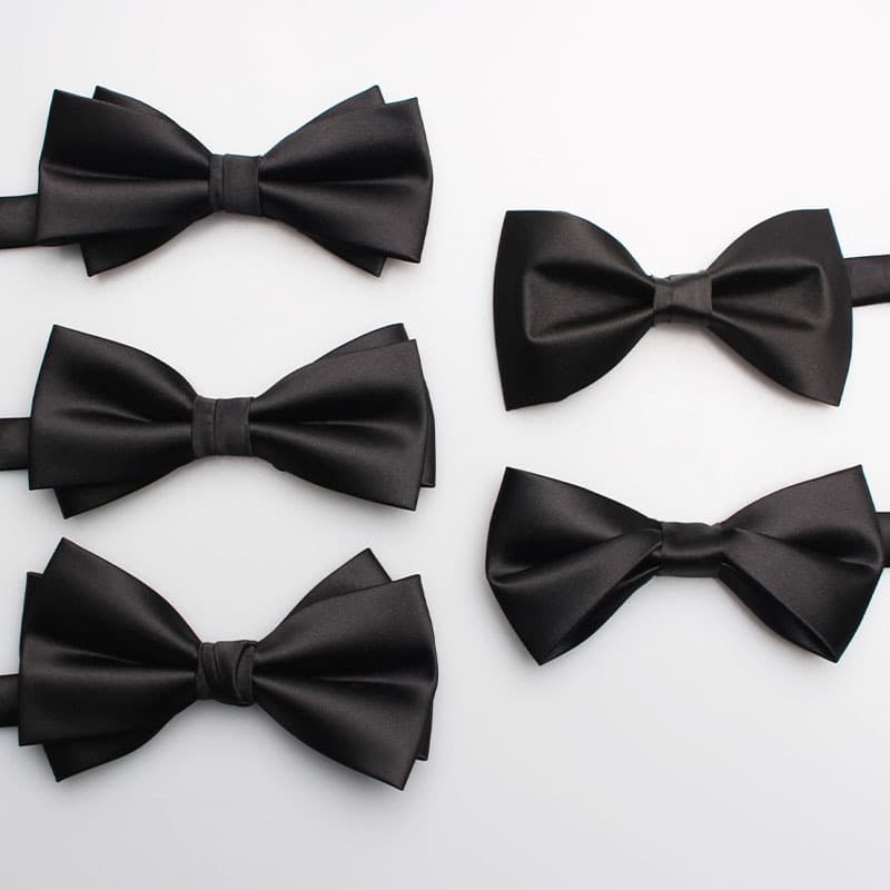 Men's summer black bow tie, city style, (Physicals) 1
