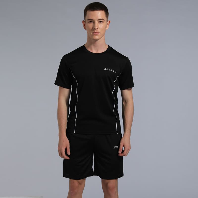 Summer sports suit, quick dry equipment, silk basketball body-friendly short sleeve T-shirt for training for gym, for running 3