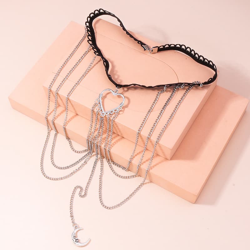 Sexy beach geometric leg strap pearl with tassels, European style, simple and elegant design 3