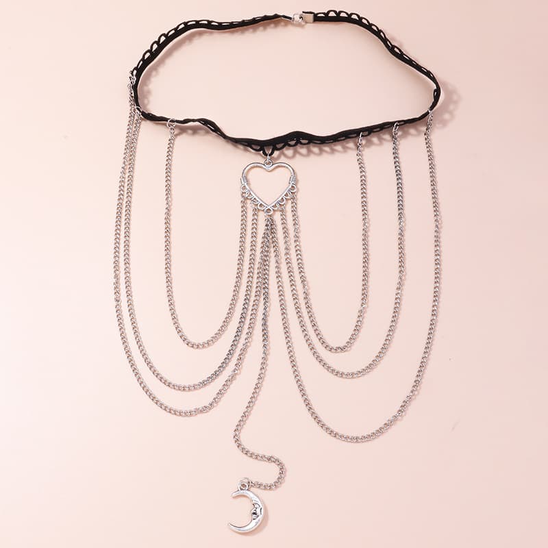 Sexy beach geometric leg strap pearl with tassels, European style, simple and elegant design 4