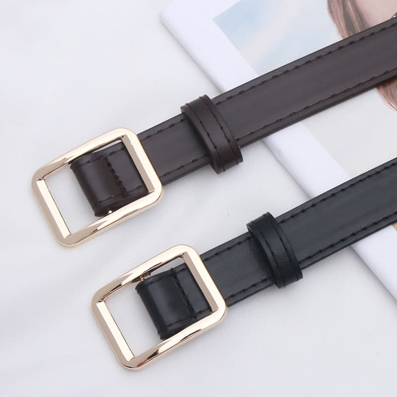 Belt, universal black fashionable retro men's brand jeans for students 3
