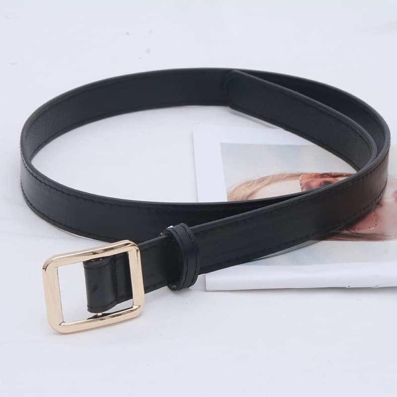 Belt, universal black fashionable retro men's brand jeans for students 5