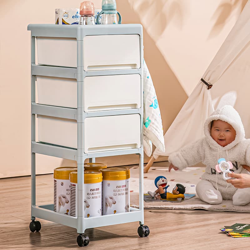 Children's trolley for new born for boxes, milk powder for bed for bedroom, storage system 3
