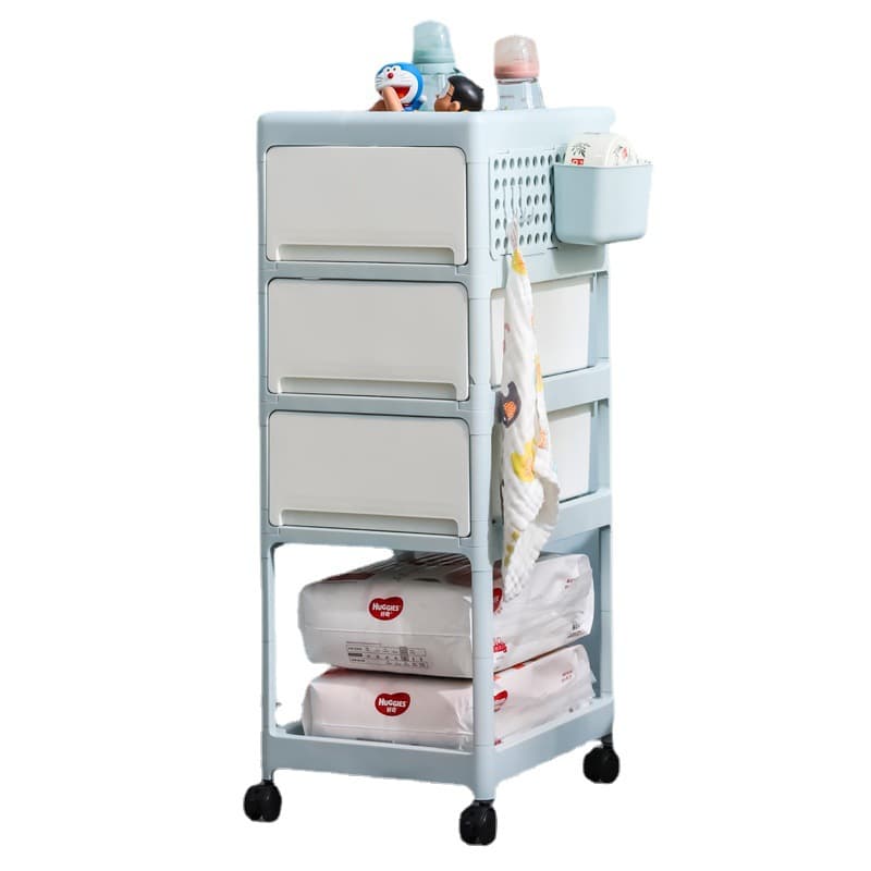 Children's trolley for new born for boxes, milk powder for bed for bedroom, storage system 5