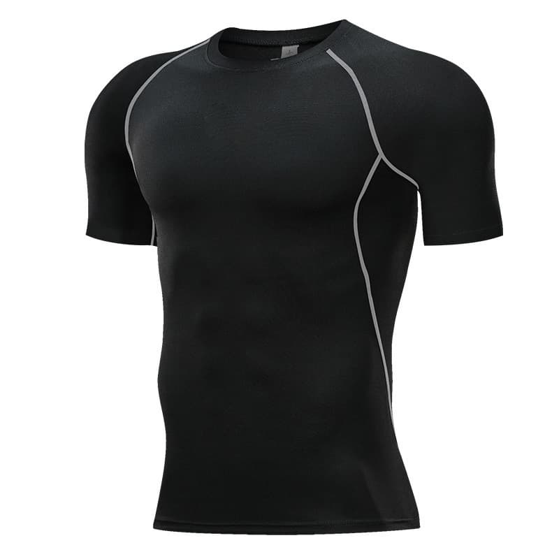 Sports basketball quick dry equipment for gym for training, T-shirt, tight, with short sleeve, for running 5